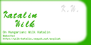 katalin wilk business card